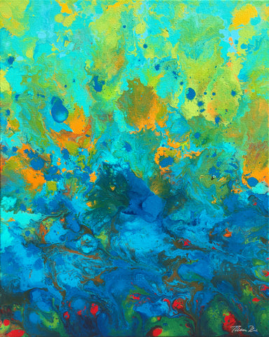 Tropical Rainforest Vertical Painting