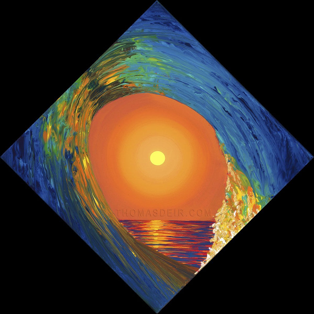 Tubular Sun 18x18 Painting