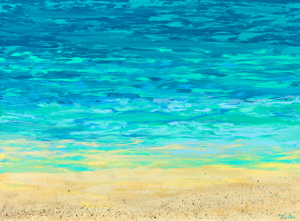 Turquoise Beach 40x30 Horizontal GW Painting