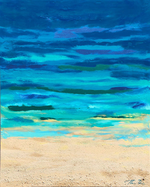 Turquoise Beach 18x24 GW Painting